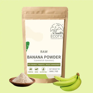 Ecotyl Raw Banana Powder | Prebiotic Superfood | Supports Gut Health | 200g - EarthBased 
