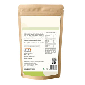 Ecotyl Raw Banana Powder | Prebiotic Superfood | Supports Gut Health | 200g - EarthBased 