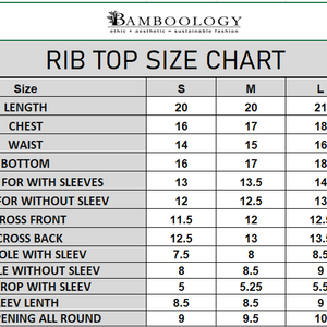 Elegant Bamboo Rib fabric Half Sleeves Top For girl | Black - EarthBased 