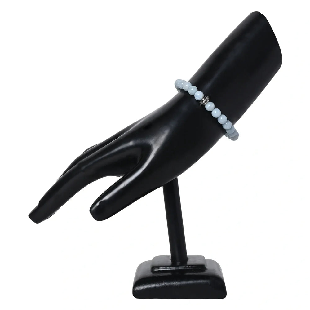 Radiate Calmness with our Aquamarine Healing Gemstone Bracelet - Unlock Healing Benefits for Your Loved One - EarthBased 