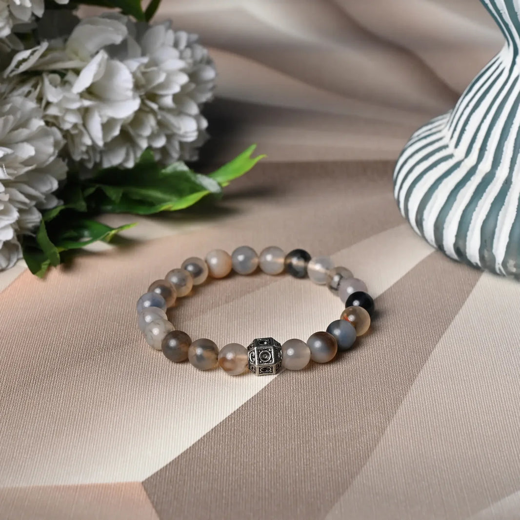 Radiate Calmness with our Chalcedony Healing Gemstone Bracelet - Unlock Healing Benefits for Your Loved One - EarthBased 