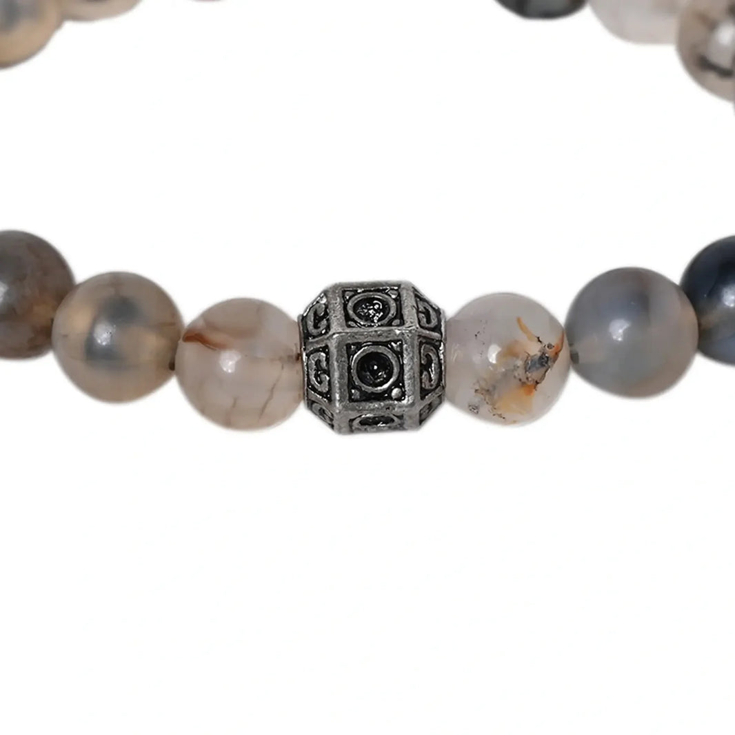 Radiate Calmness with our Chalcedony Healing Gemstone Bracelet - Unlock Healing Benefits for Your Loved One - EarthBased 