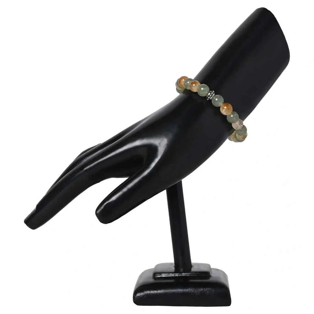 Radiate Positivity with our Aventurine and Citrine Healing Gemstone Bracelet - Elevate Well-Being for Your Loved One - EarthBased 