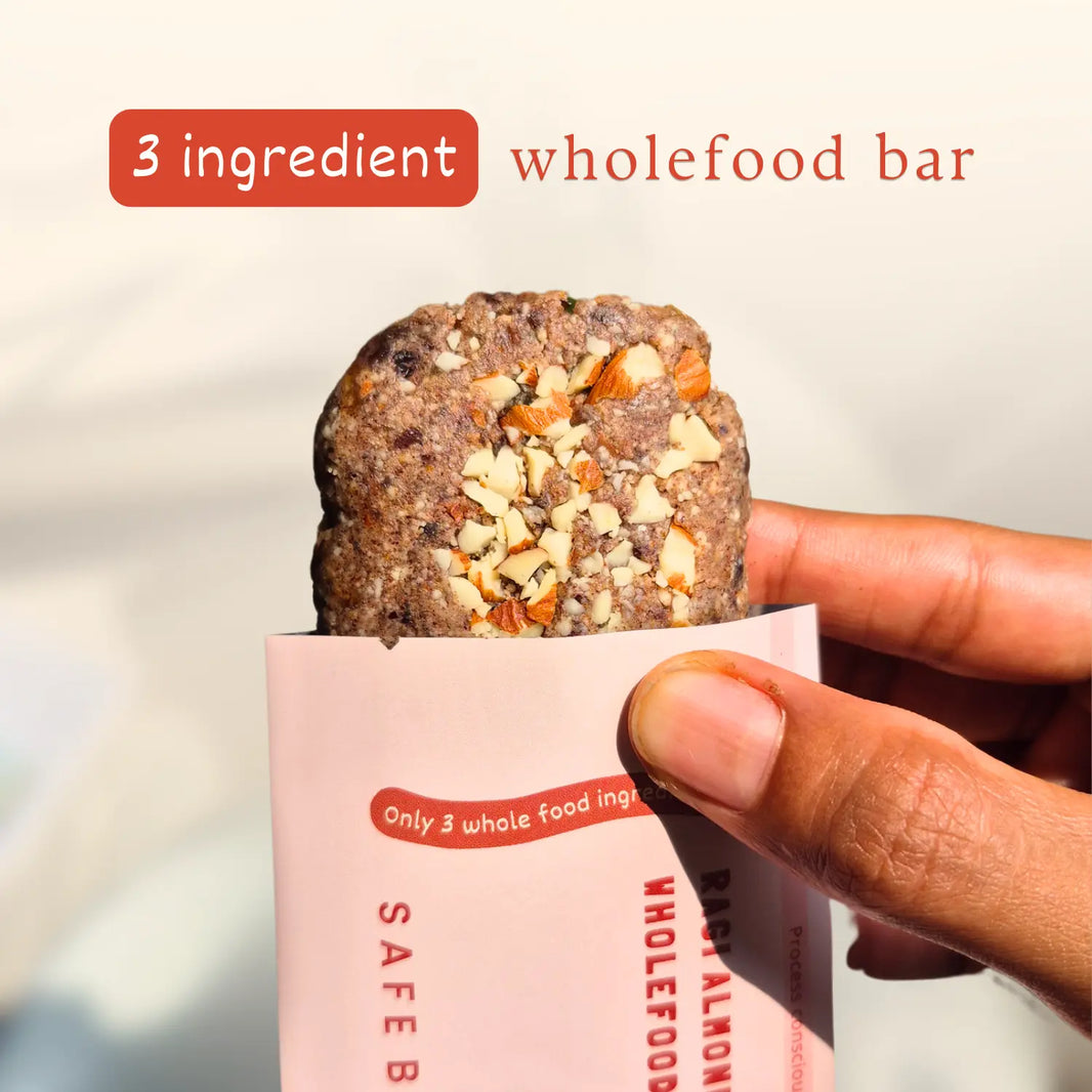 Ragi Almond Wholefood Bar 40g (Pack of 4)