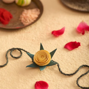 Rakhi Lumba Set | Plantable Seed Paper with Kumkum & Chawal | Set of 4 - EarthBased 