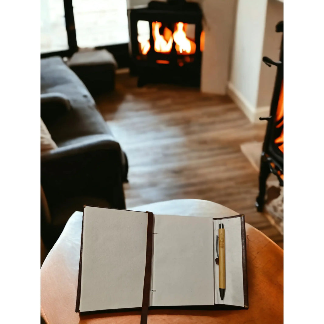 Recycled Paper Vegan Leather Journal - A6 | ONEarth - EarthBased 