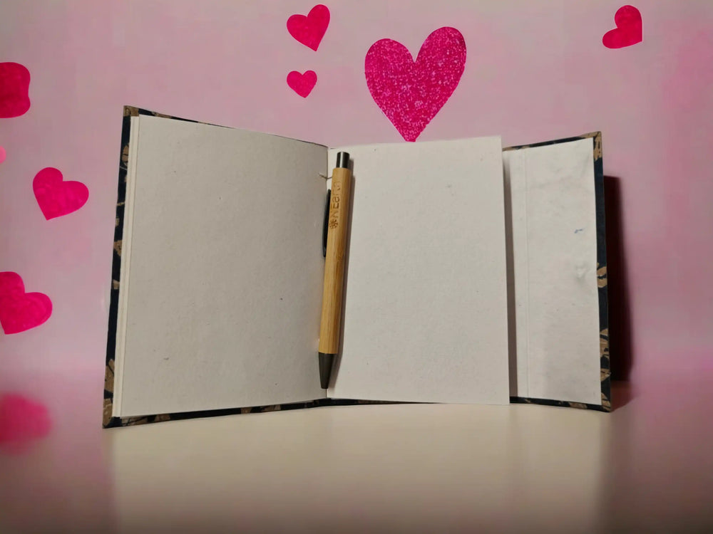 Recycled Paper Vintage Journal (BLUE) - Small | ONEarth - EarthBased 