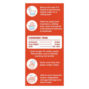 Pink Harvest Farms Red Lentil Pasta | No Rice - No Maida | Vegan | Gluten Free | High Protein | (Red Lentil Penne Pasta - EarthBased 