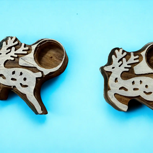 Reindeer tea light holder (set of 2) | ONEarth - EarthBased 