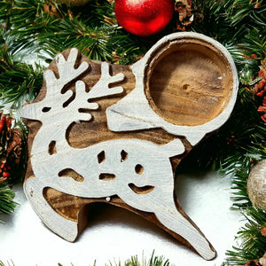 Reindeer tea light holder (set of 2) | ONEarth - EarthBased 