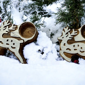 Reindeer tea light holder (set of 2) | ONEarth - EarthBased 