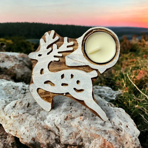 Reindeer tea light holder (set of 2) | ONEarth - EarthBased 