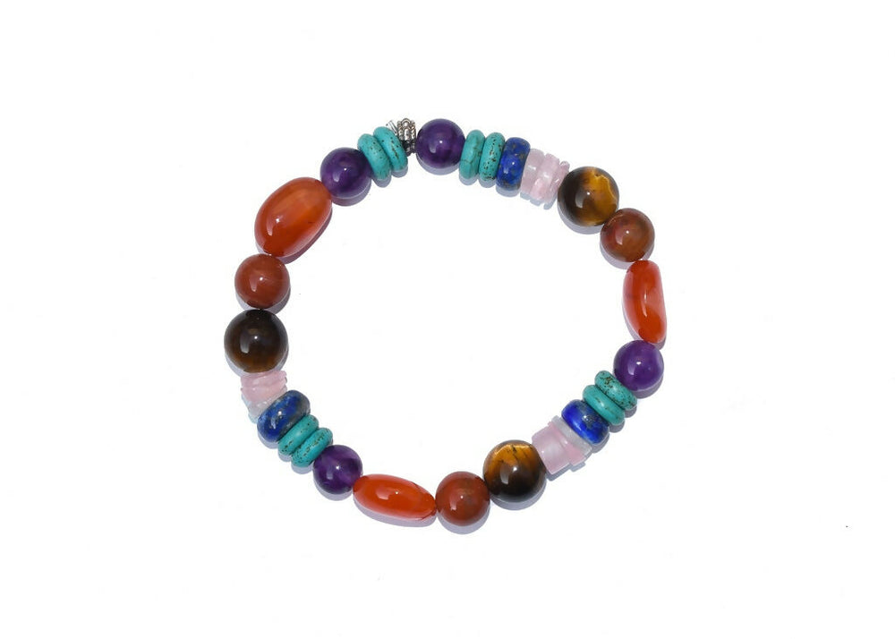 Natural Certified Seven Chakra Bracelet For Opening All 7 Chakras - EarthBased 