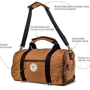 Rhino Duffel - Charcoal Black | Clan Earth - EarthBased 