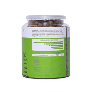 PROMUNCH Roasted Soya Snack | Vegan |Gluten-Free | Pack of 1 Flavour: Tangy Pudina 300 g - EarthBased 