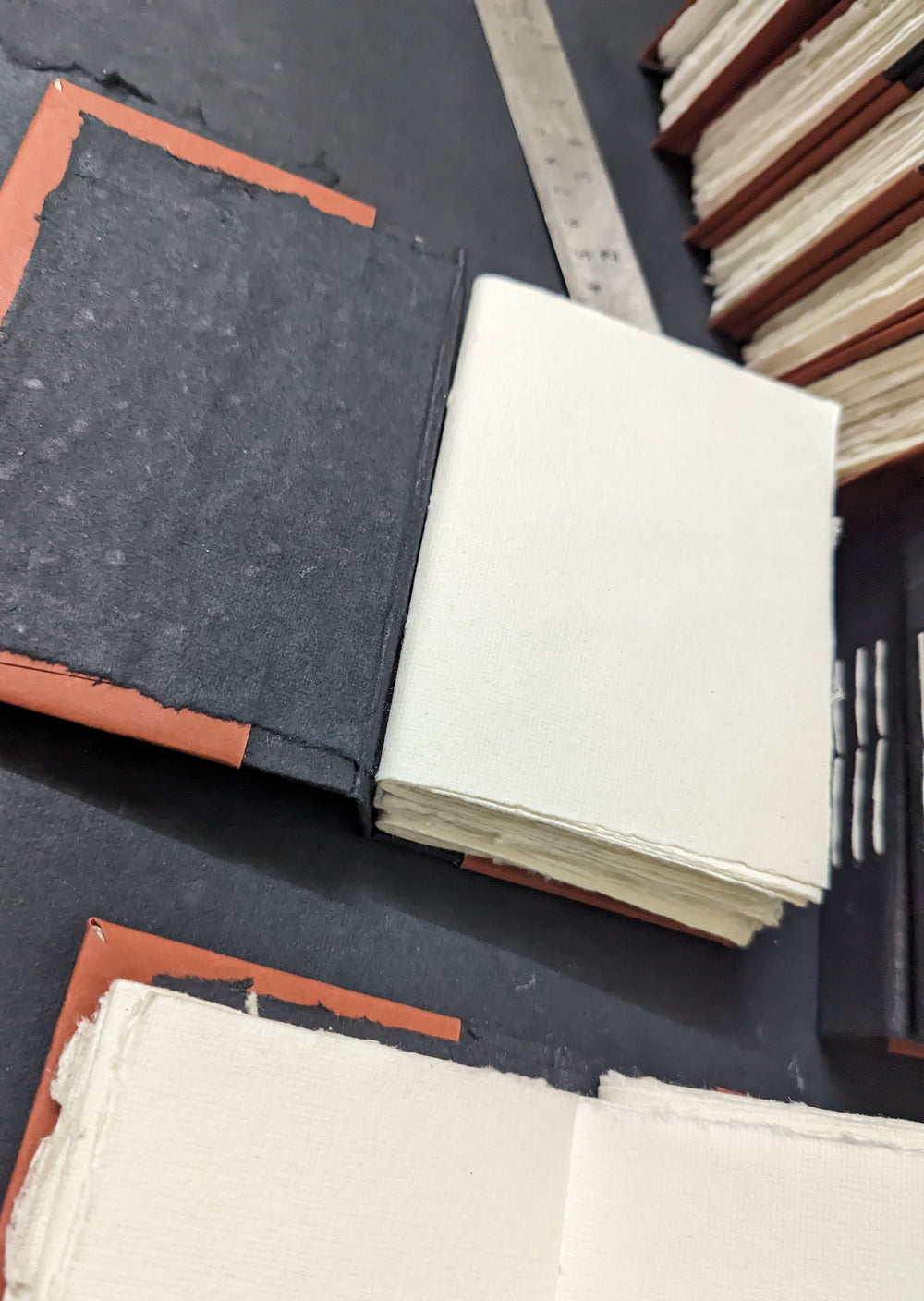 Rustic Orange Hard Bound Pocket Journal - EarthBased 