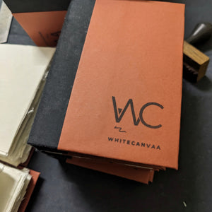 Rustic Orange Hard Bound Pocket Journal - EarthBased 