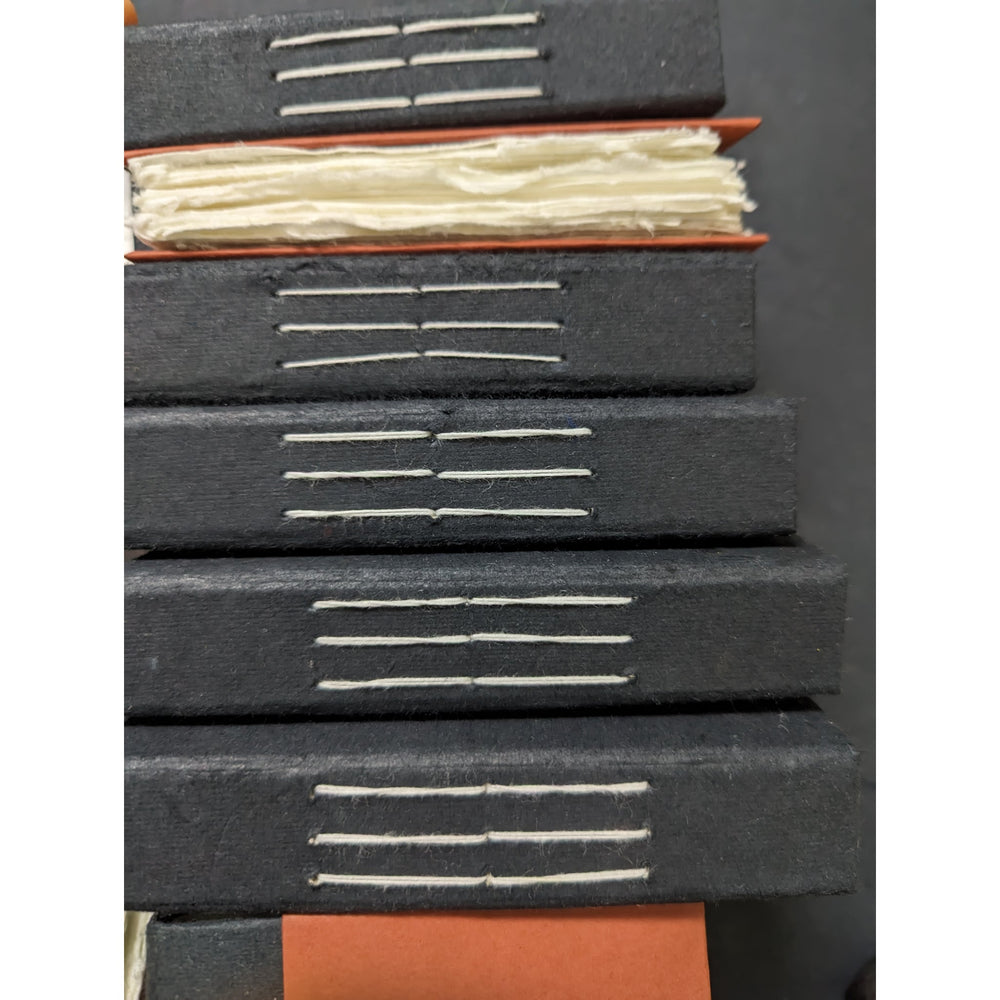Rustic Orange Hard Bound Pocket Journal - EarthBased 