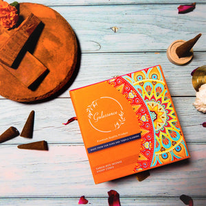 Sandalwood Dhoop Cones | Made from Cow dung & Temple Flower | Gulessence - EarthBased 