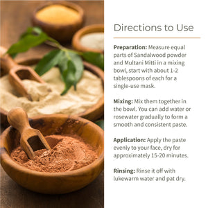 Skin Care Combo - Sandalwood Powder & Multani Mitti | Ecotyl - EarthBased 