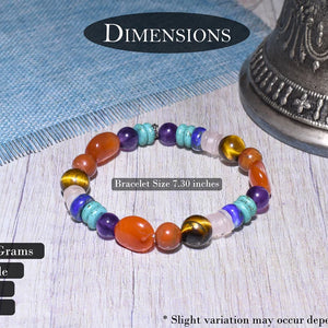 Natural Certified Seven Chakra Bracelet For Opening All 7 Chakras - EarthBased 