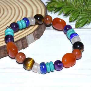 Natural Certified Seven Chakra Bracelet For Opening All 7 Chakras - EarthBased 