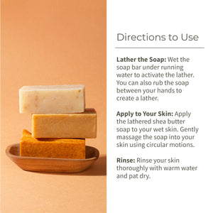 Ecotyl Shea Butter Soaps - Ubtan, Rose & Coffee - Set of 3 - EarthBased 