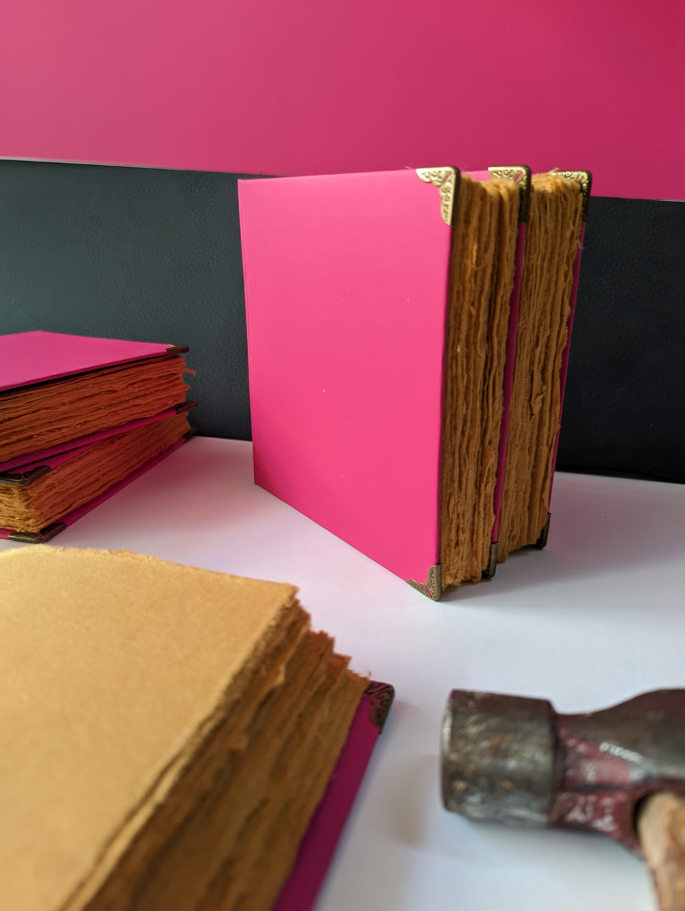 Square Hard Bound fun Journal I Sketching Diary (Pink & Purple) - EarthBased 