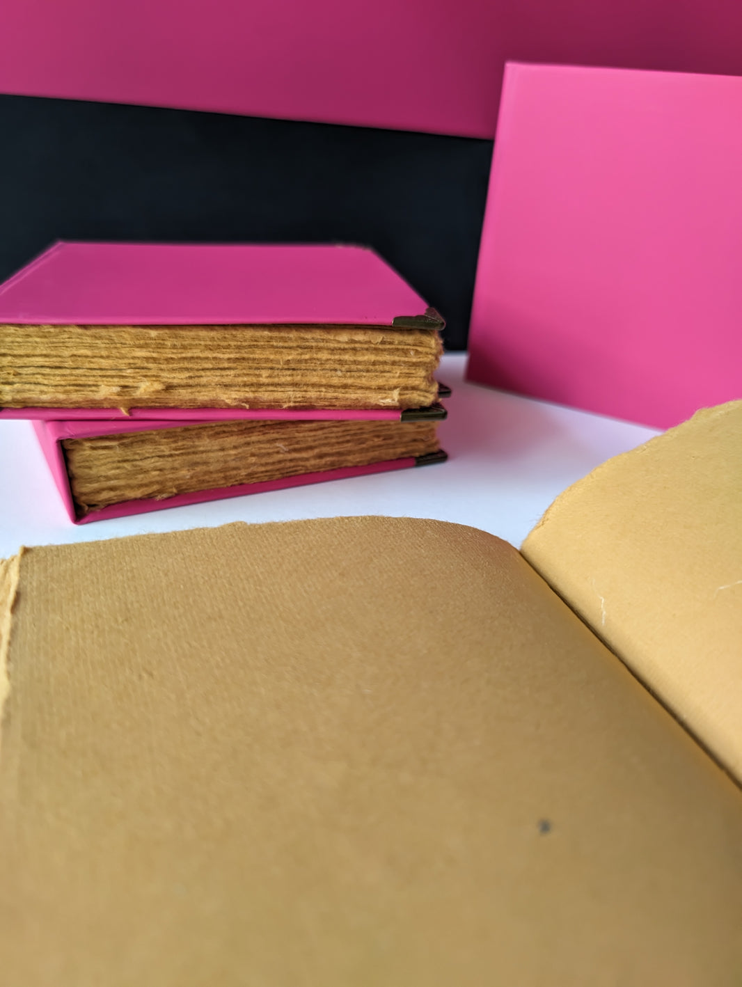 Square Hard Bound fun Journal I Sketching Diary (Pink & Purple) - EarthBased 