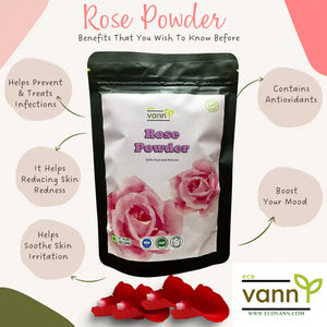 Eco vann Rose powder | Pack of 3 - EarthBased 