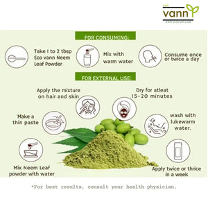 Eco Vann Neem Leaf powder | Pack of 6 - EarthBased 