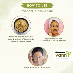 Eco vann Multani Mitti Powder | Pack of 6 - EarthBased 