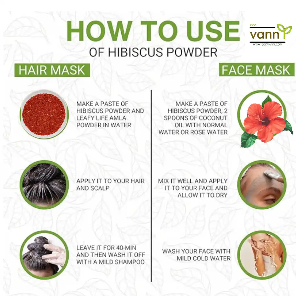 Eco vann | Hibiscus Powder | Pack of 6 - EarthBased 