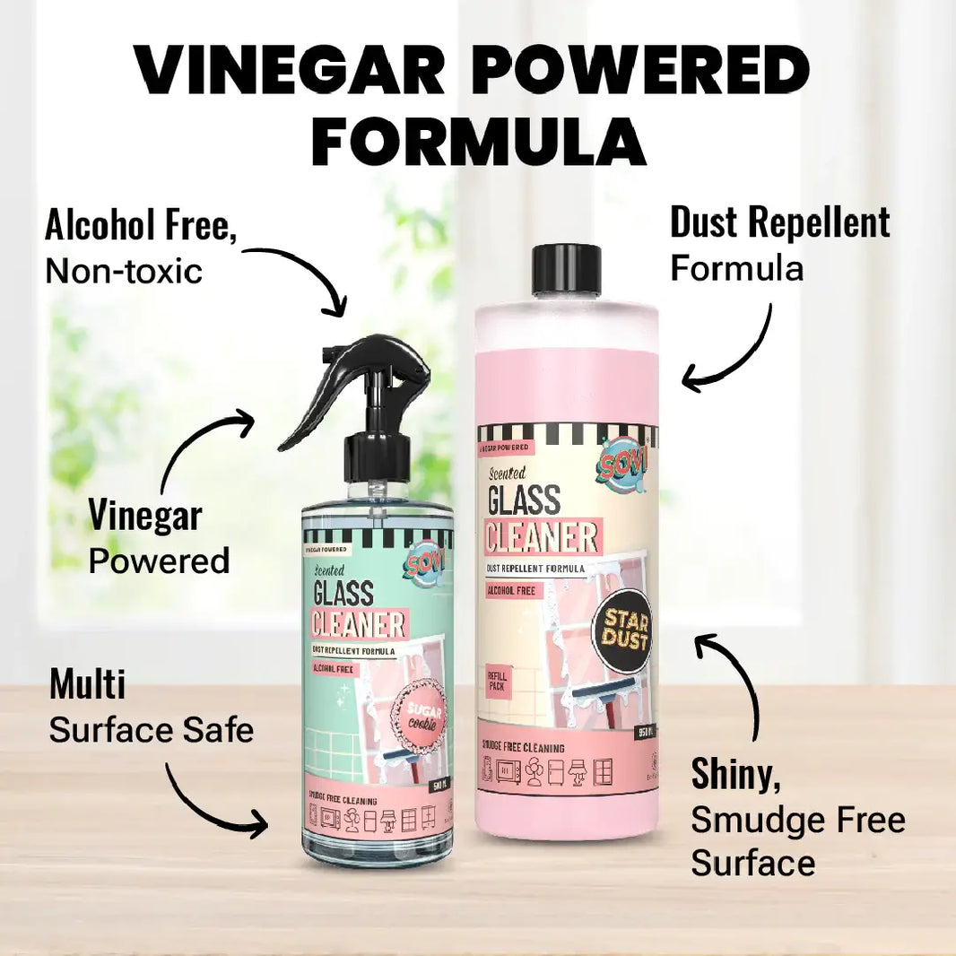 SOVI® VINEGAR POWERED SCENTED GLASS CLEANER, STARDUST ( 5L ) - EarthBased 