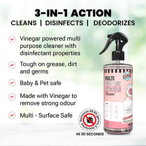 SOVI® VINEGAR POWERED DISINFECTANT FLOOR CLEANER, CLEAN SCENT ( 5L ) - EarthBased 