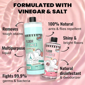 SOVI® VINEGAR POWERED DISINFECTANT FLOOR CLEANER, CLEAN SCENT - EarthBased 