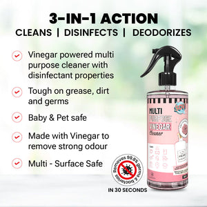 The Ultimate Bathroom Cleaning Kit - SOVI® Floor Cleaner, SOVI® Multi Purpose Cleaner, TYDIBOWL® Toilet Cleaner, Pack of 3 - EarthBased # #