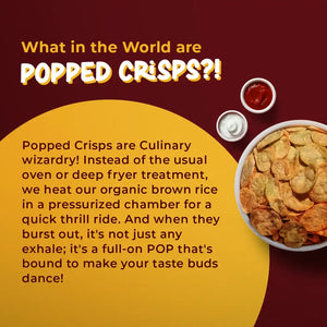 Brown rice Crips, Smokey Barbeque - EarthBased 