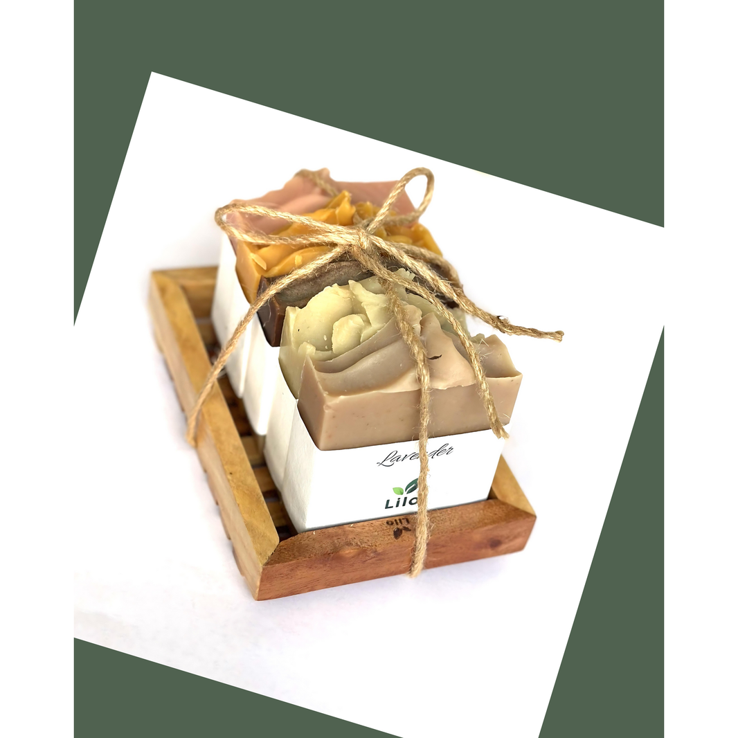 Soap Bundle (5 Soaps and Neem Soap Dish) - EarthBased 