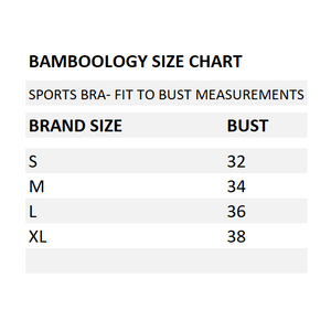 Bamboo Fabric Sports Bra | Non Padded, Non Wired, Seamless and Full Coverage | Bold - EarthBased 