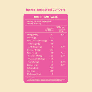 Nourish You Organic Steel cut oats 500g - EarthBased 