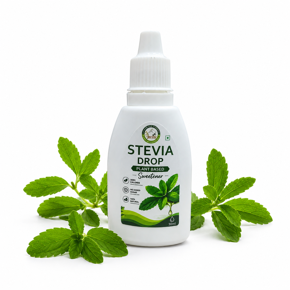 Baramasa Harvest stevia drops 30 ml plant based sweetener bottle