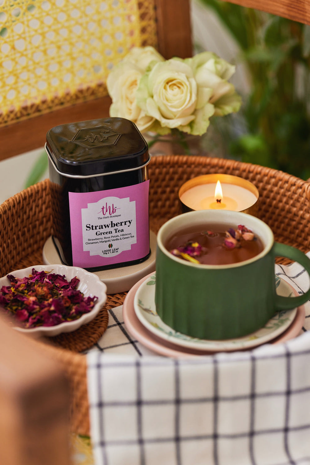 Strawberry Green Tea - EarthBased 