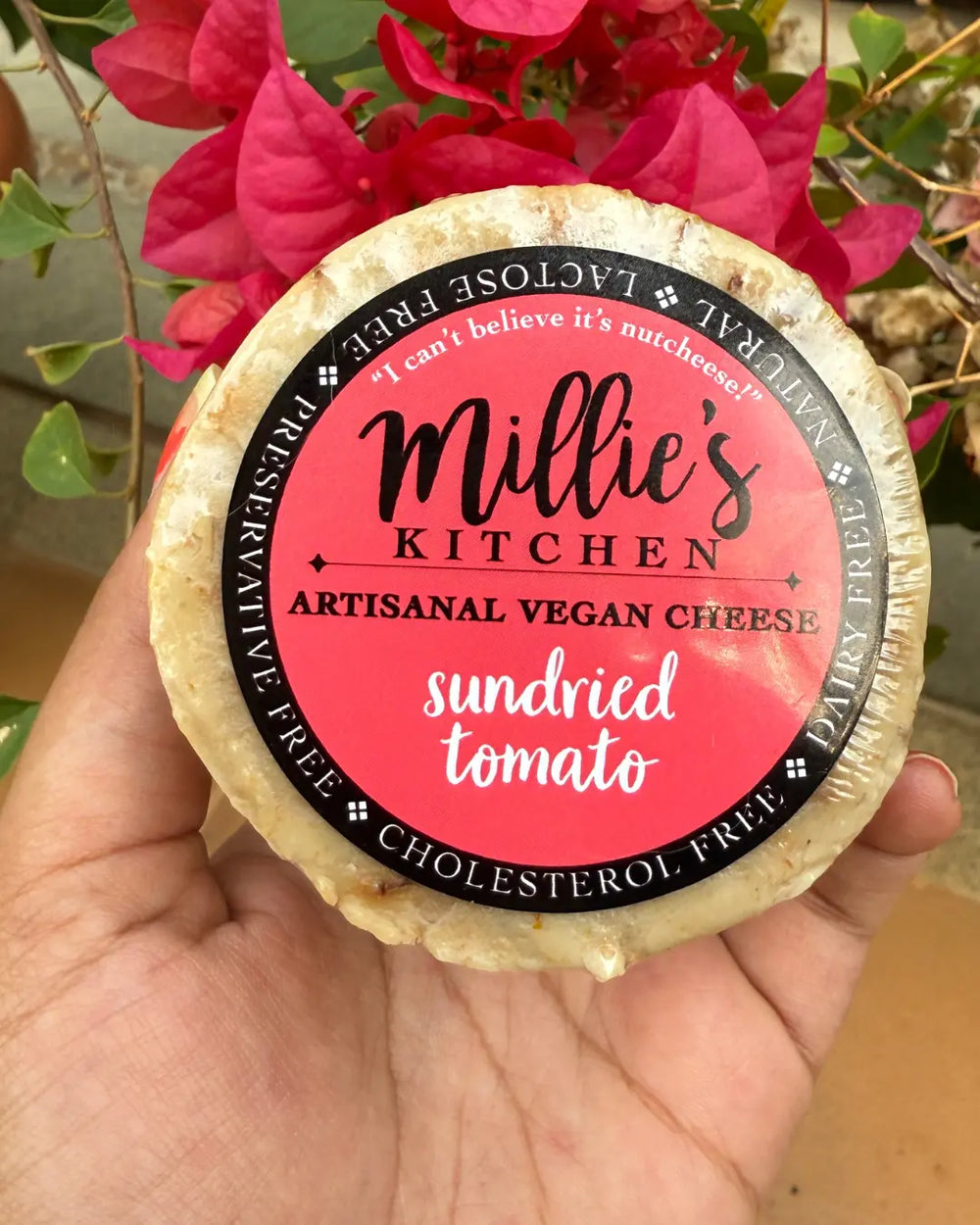 Sundried Tomato Wheel | Millie's Vegan Cheese - EarthBased 