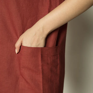 Plunge-Neck Shift Dress - EarthBased 