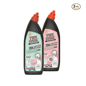 TYDIBOWL® TOILET CLEANER, VINEGAR POWERED, HARD WATER STAIN BLASTER, COMBO OF TWO FRAGRANCES: BUBBLE BLAST + CLEAN SCENT - EarthBased # #
