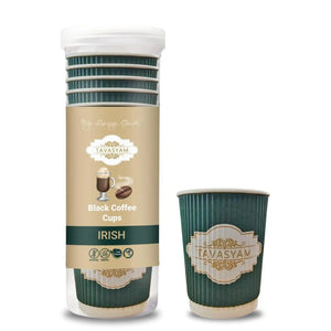 TAVASYAM Black Coffee powder | Instant Coffee Powder | Irish Flavoured Coffee | Vegan, Gluten Free & Sugar Free | No Additives | No-Drip Infusion Layer | Pre-Filled Coffee Cups 200ml | Pack of 12 Cups - EarthBased 