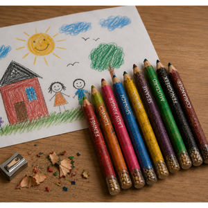 Plantable seed colouring pencils, pack of 10, by ONEarth
