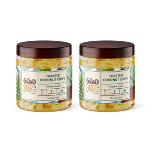 Good Graze Toasted Coconut Chips • Pack of 2 • 200g - EarthBased 