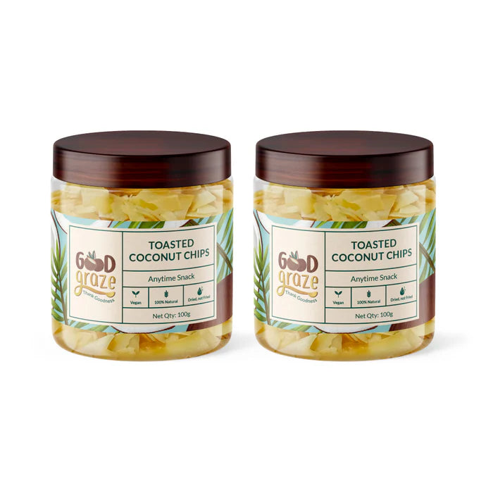 Good Graze Toasted Coconut Chips • Pack of 2 • 200g - EarthBased 